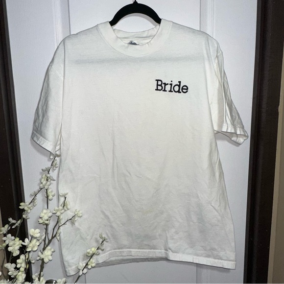 Hanes Other - Vintage Hanes‎ beefy White 'Bride' Men's T-Shirt